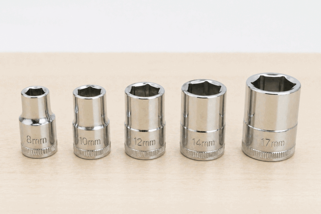 5 essential socket sizes for Honda Super Cub maintenance — 8mm, 10mm, 12mm, 14mm, and 17mm