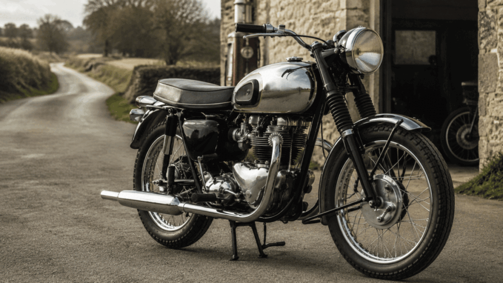 Modern Triumph Bonneville T100 or T120 side profile