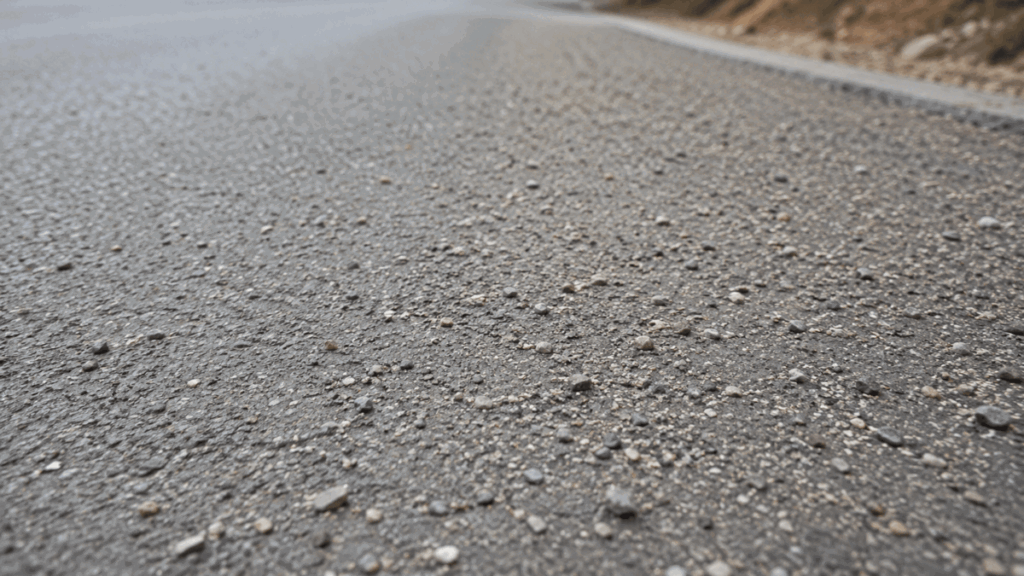 gravel and sand as motorcycle road hazards on asphalt
