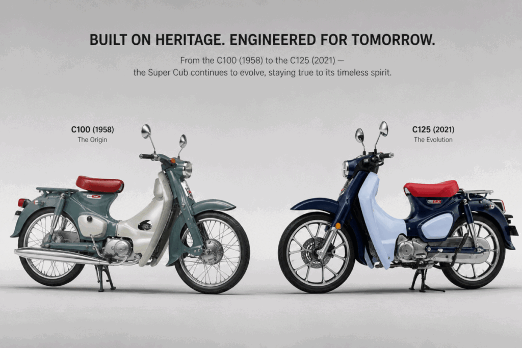 Honda Super Cub evolution — from C100 to C125 and CT125 Hunter Cub