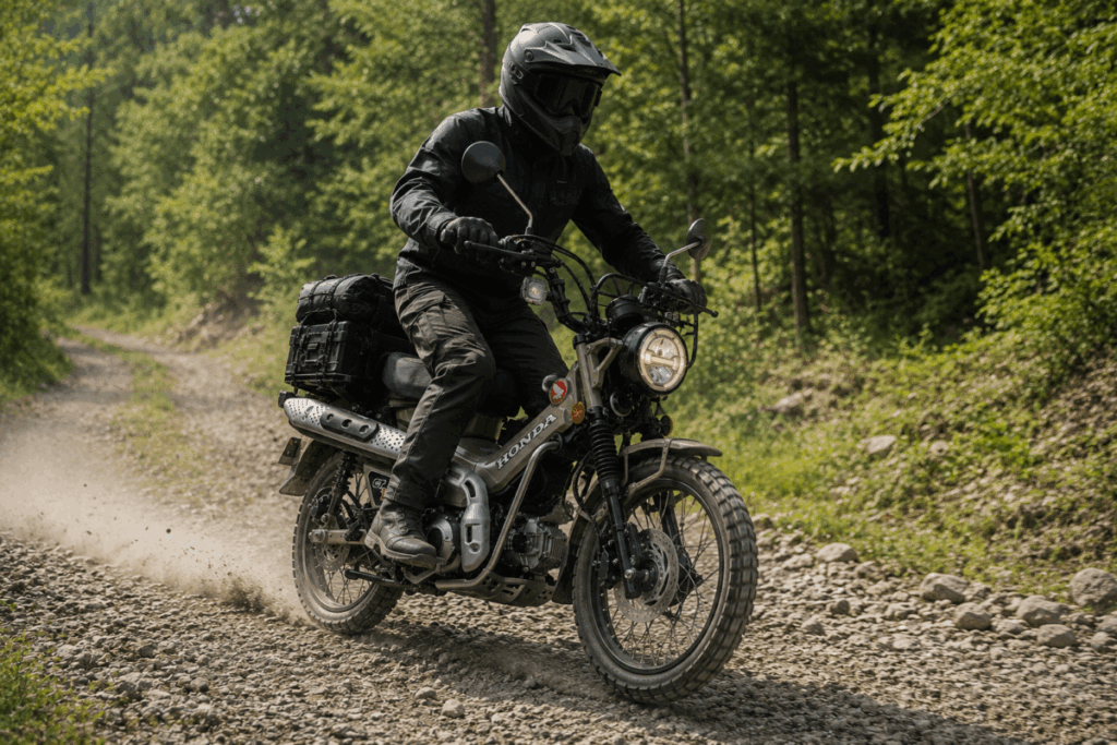 Honda CT125 Hunter Cub off road trail riding