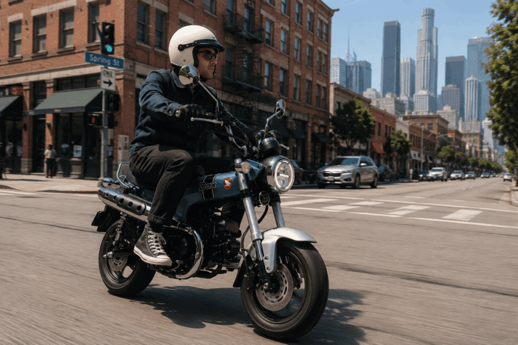 Honda Dax 125 urban city riding street