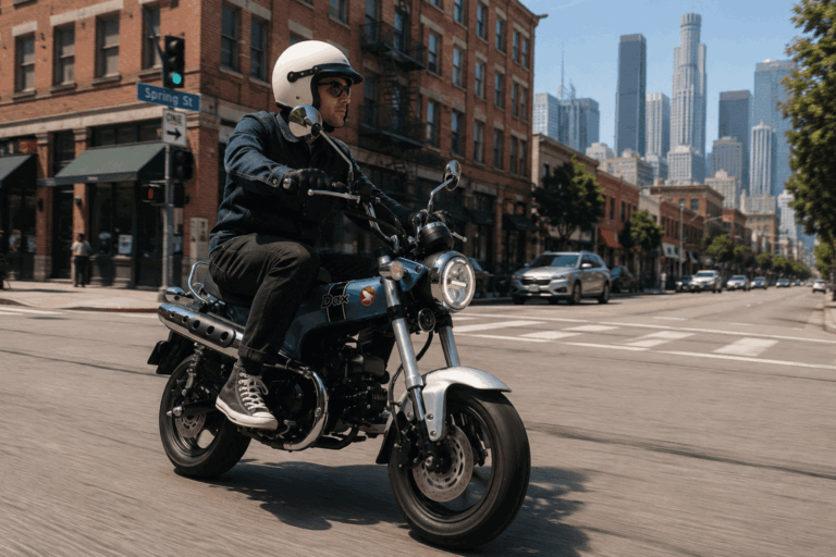 Honda Dax 125 urban city riding street