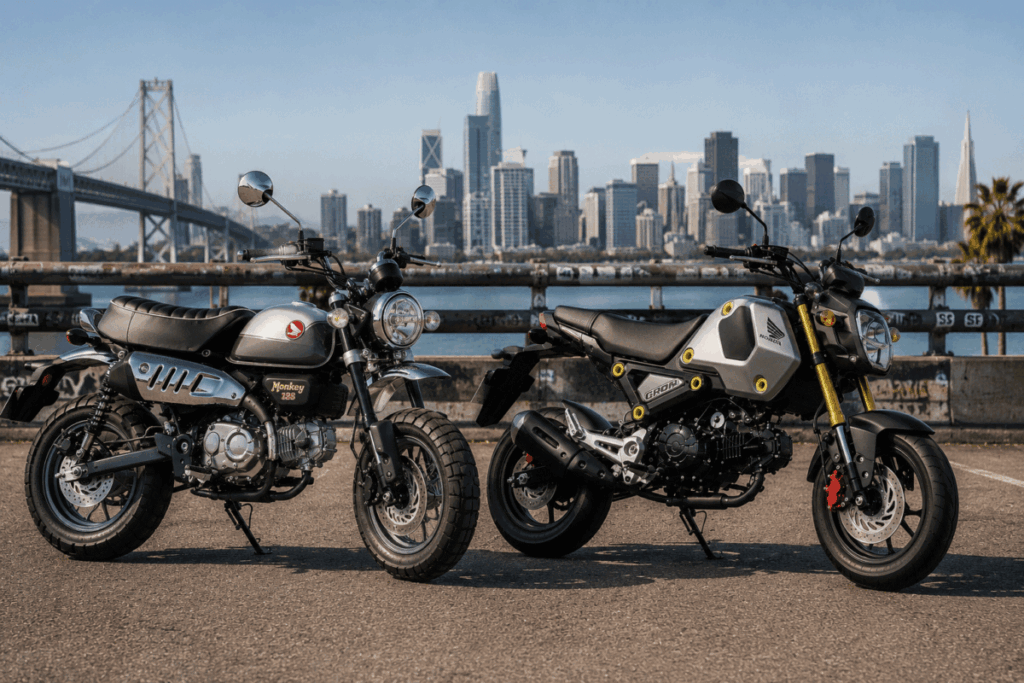 Honda Grom Honda Monkey 125 side by side