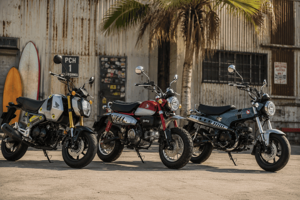 Honda Grom Monkey 125 Dax 125 side by side