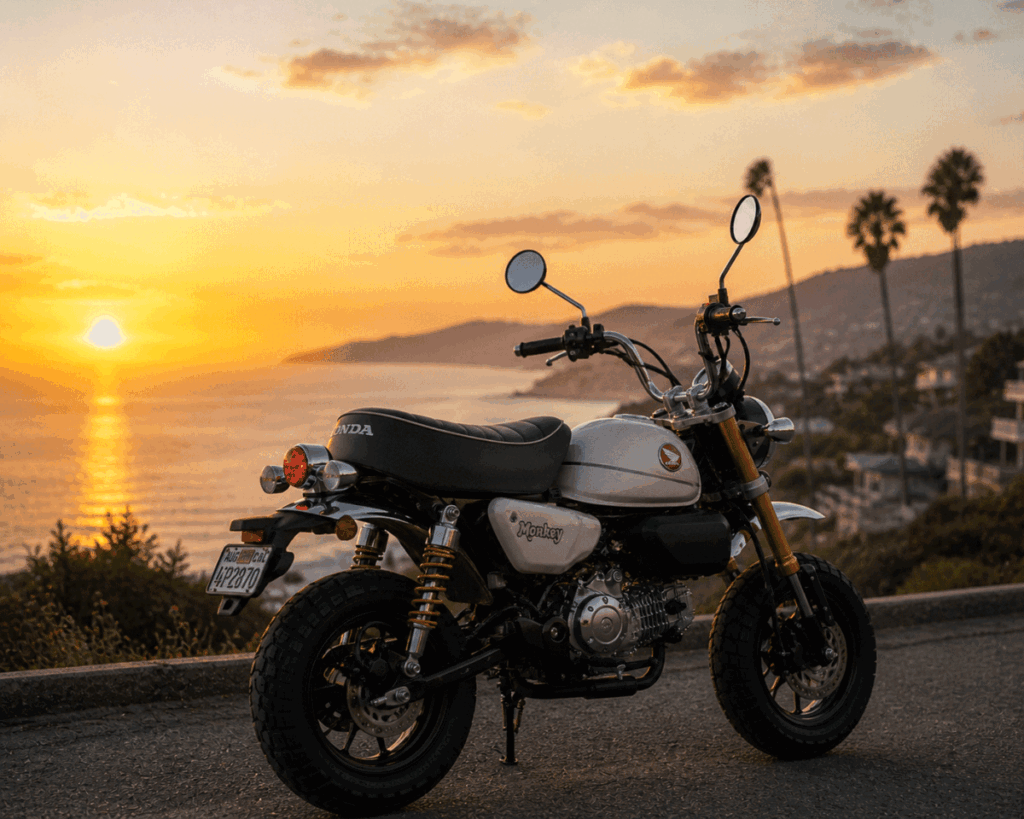 Honda Monkey 125 side view aesthetic