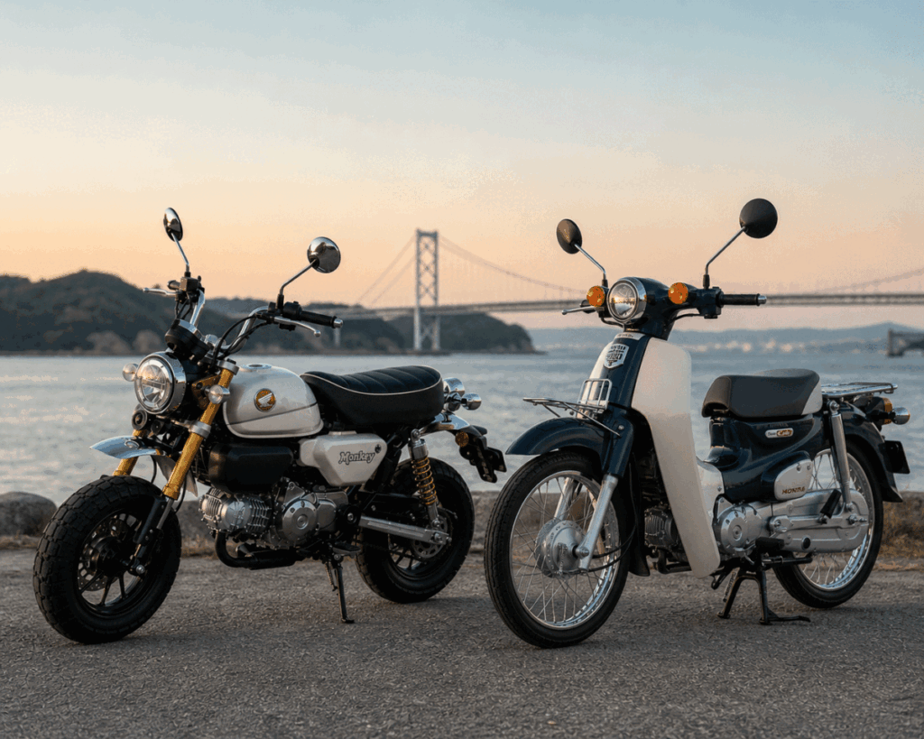 Honda Monkey 125 vs Super Cub comparison