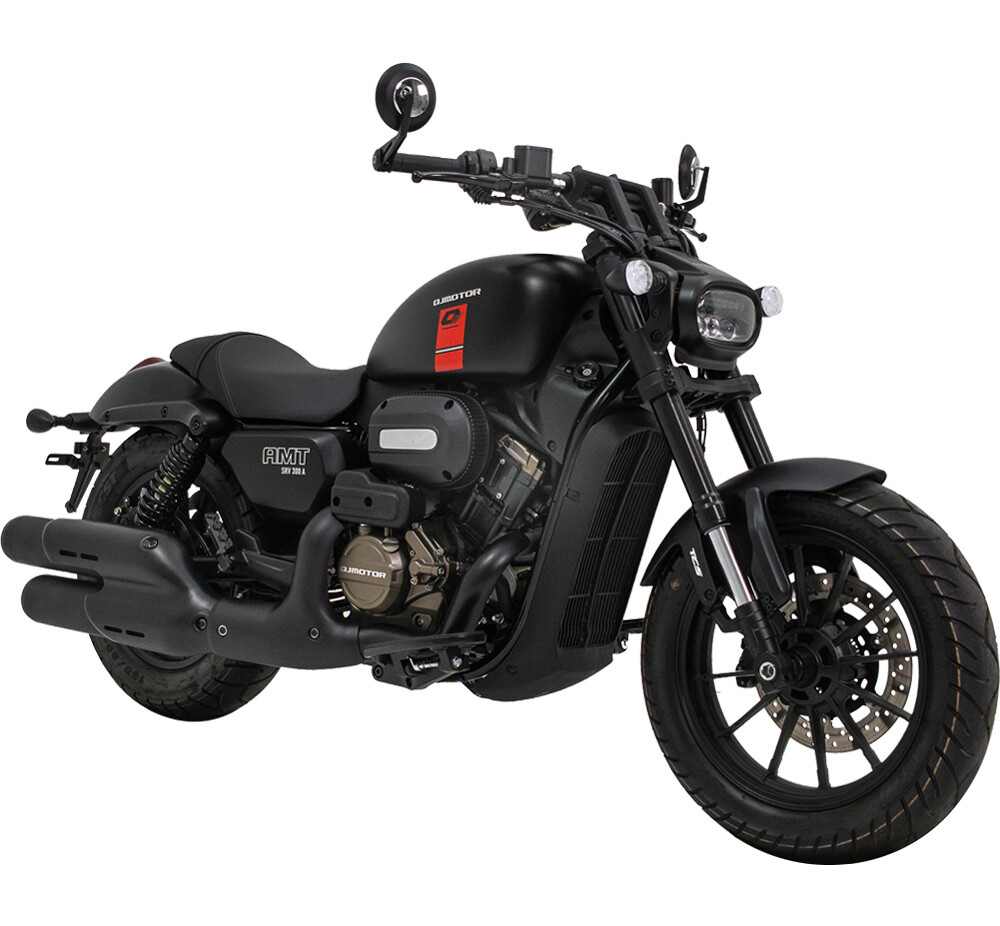 QJ Motor SRV300A V-twin auto-shift cruiser