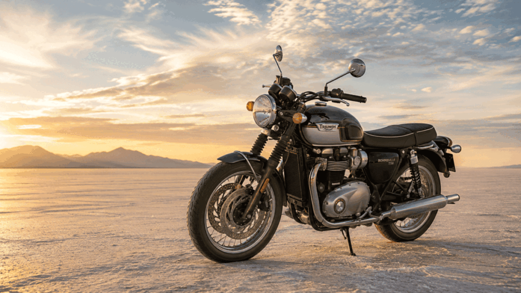 1959 Triumph Bonneville T120 inspired classic British motorcycle