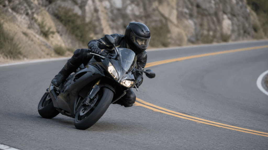  trail braking motorcycle braking while entering a corner