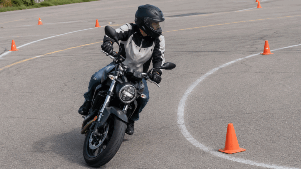 low-speed U-turn and figure-8 using direct steering