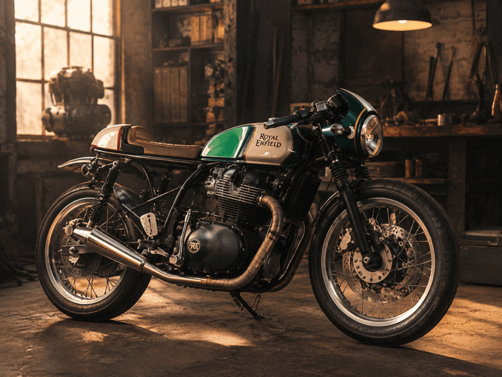  Royal Enfield custom motorcycle cafe racer bobber scrambler build Royal Enfield Custom World